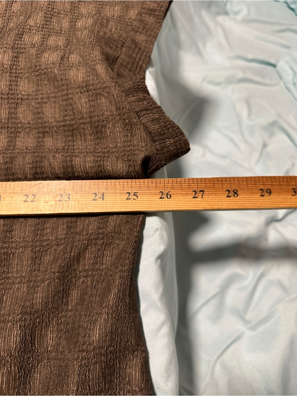 SHEIN Brown Short-Sleeve Textured Waffle Knit Top - Picture 4 of 6